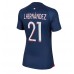 Paris Saint-Germain Lucas Hernandez #21 Voetbalkleding Thuisshirt Dames 2023-24 Korte Mouwen